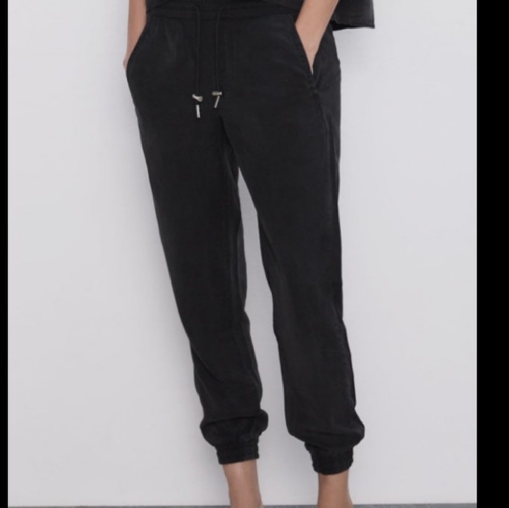 Women's Jogging midnight Black Zara jeans  Sz Xs